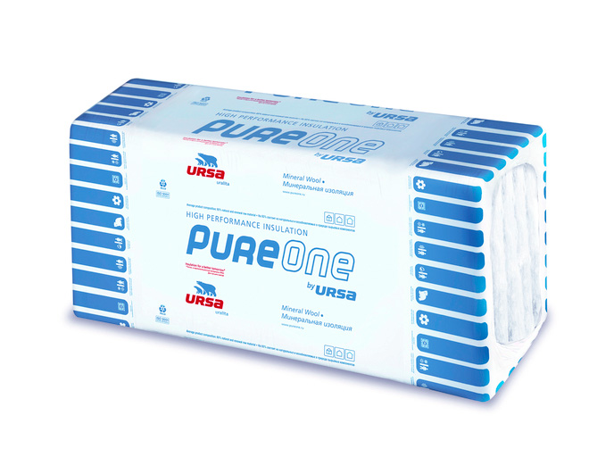 Утеплитель Ursa PUREONE 34 PN 1250х600х100 мм 6шт. уп