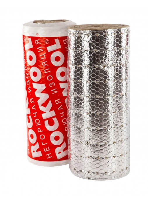 Утеплитель Rockwool Вайред Мат I 80 Кашированный фольгированный 2000х1000х70 мм
