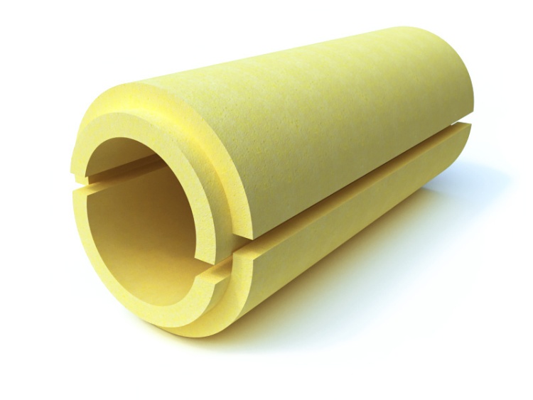 Скорлупа  для теплоизоляции труб ППУ С 1000х57х100 мм