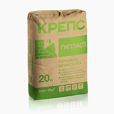 Крепс ГИПЛАСТ шпаклевка гипсовая 20кг (56шт)